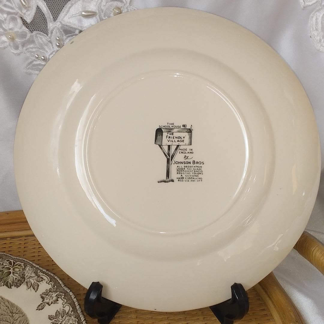 Johnson Brothers 25cm Plates (2 Piece) Friendly Village : Amazon